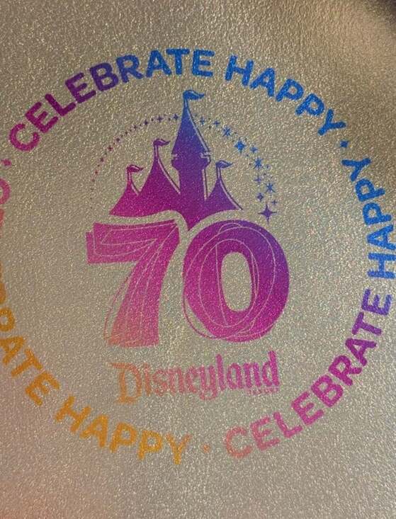 New Loungefly Disney Parks Disneyland 70th Anniversary Gold Backpack main image 7